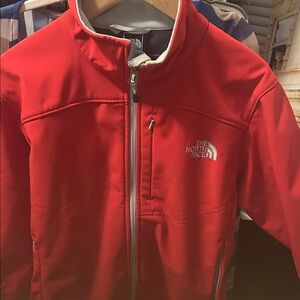 The North Face Vibrant Red Softshell Jacket